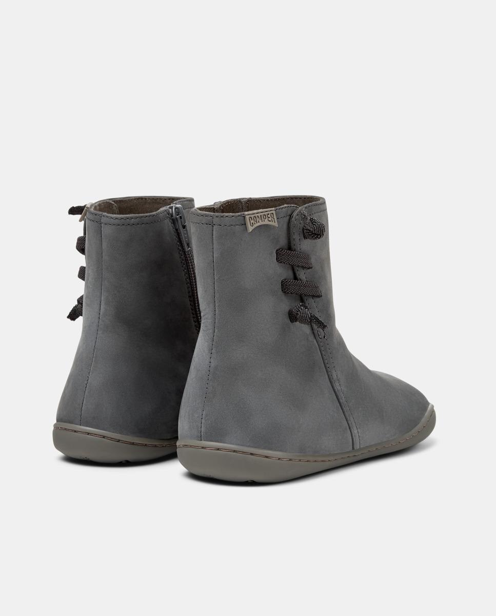 Botins de Pele Peu Cami Cinzento-escuro-3