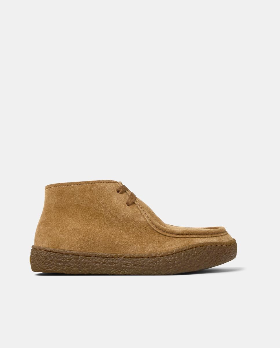 Botins de Pele Peu Terreno Castanho-claro-1