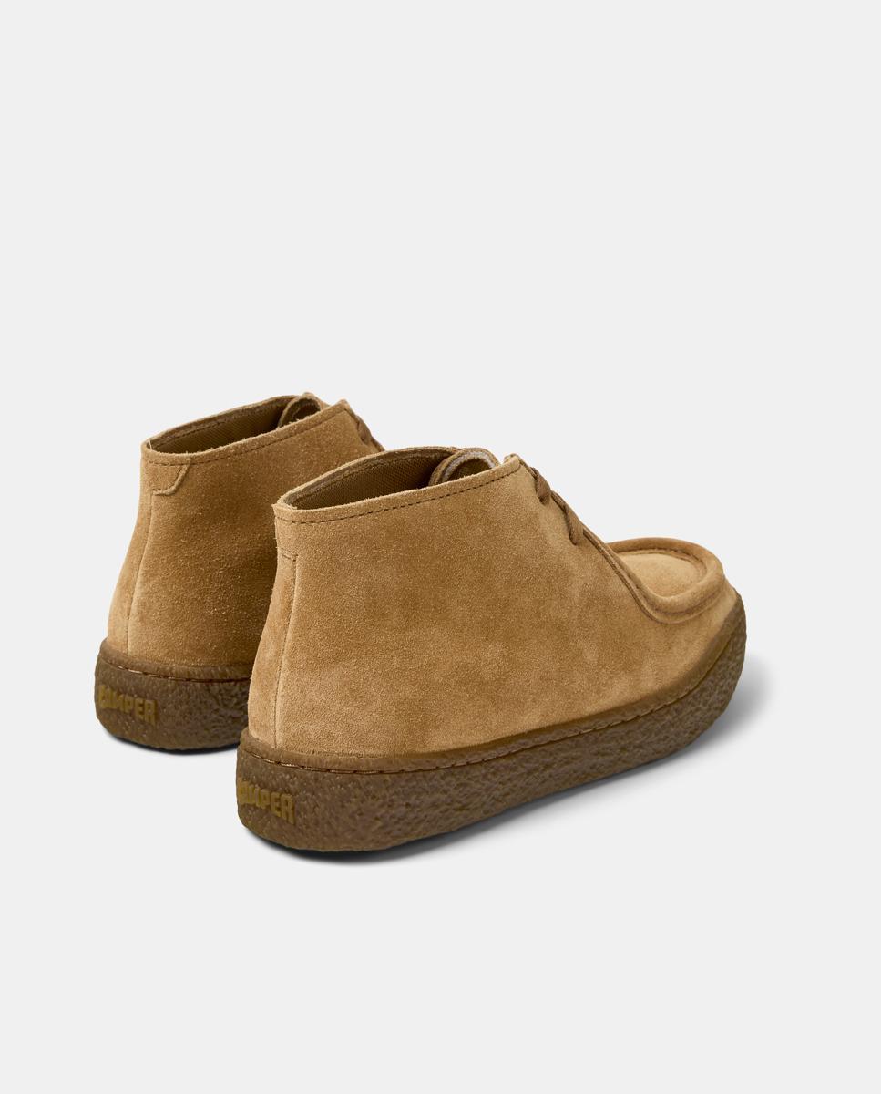 Botins de Pele Peu Terreno Castanho-claro-3