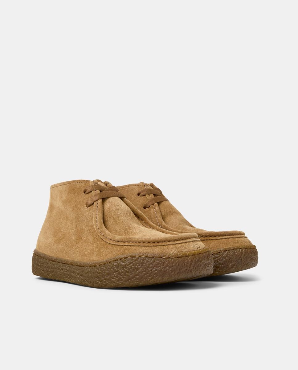 Botins de Pele Peu Terreno Castanho-claro-4