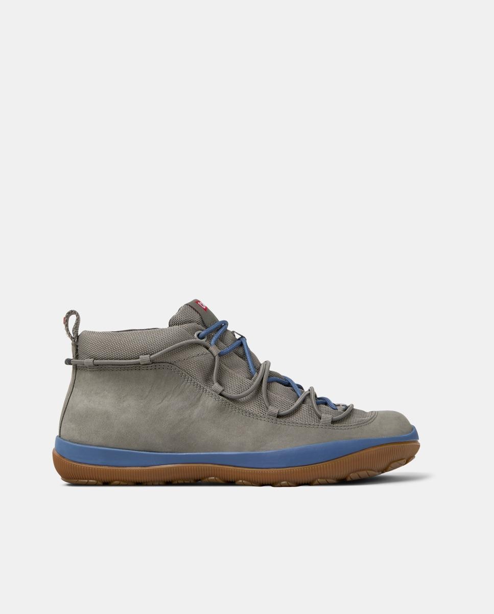 Botins Peu Pista Gm com Atacadores Cinzento / Azul-1