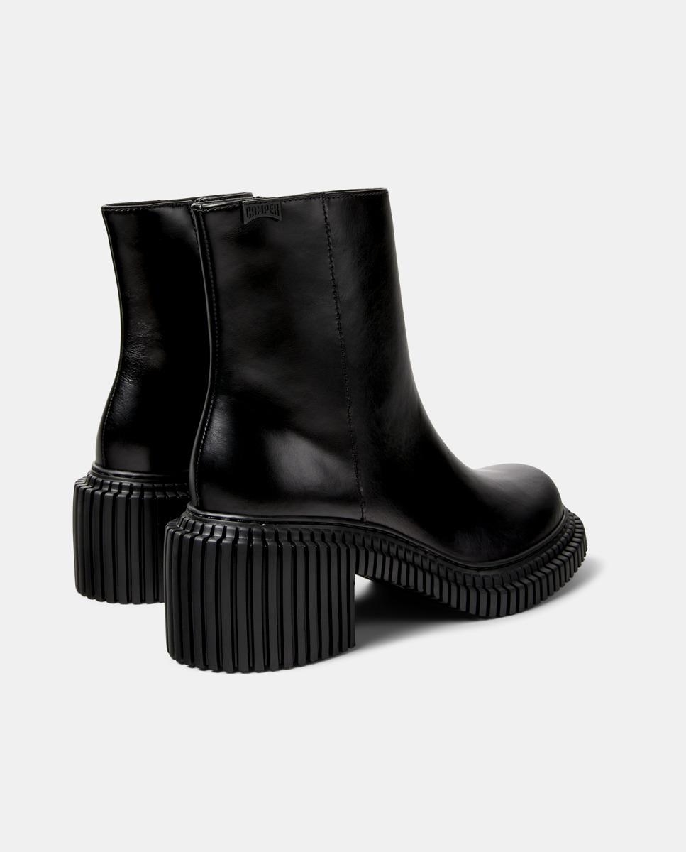 Botins de Pele Pix London Preto-3