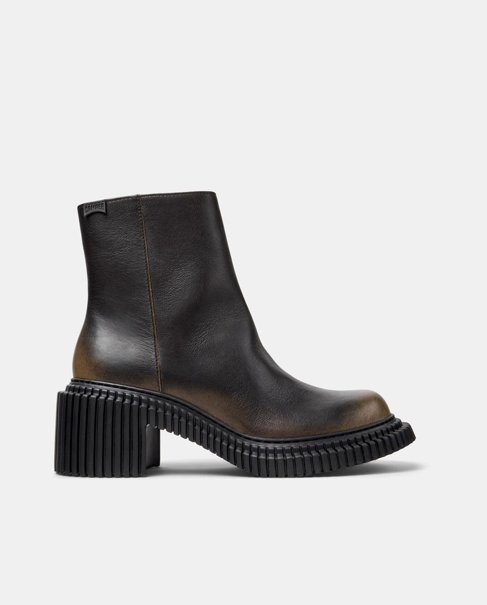 Botins de Pele Pix London Multicolor-1
