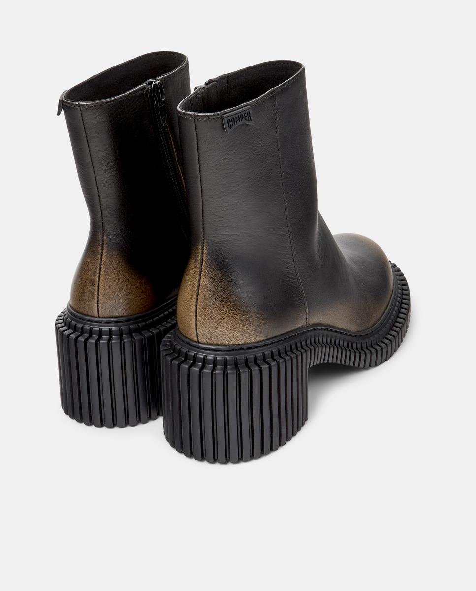 Botins de Pele Pix London Multicolor-3