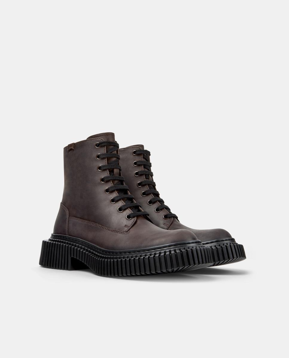 Botins de Pele Pix Berlin Castanho-5