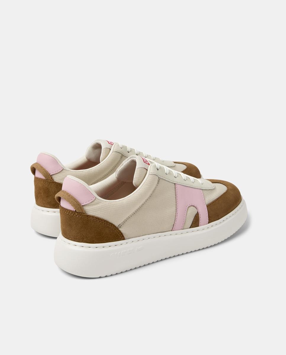 Sapatilhas Desportivas Runner K21 de Atacadores Bege/Rosa-3