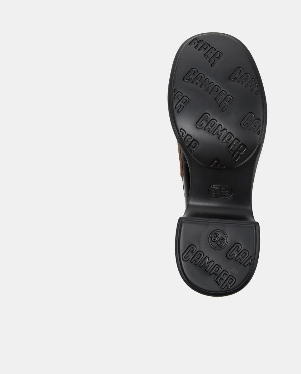 Mocassins Thelma Ii Twins com Tacão Bloco Preto-4