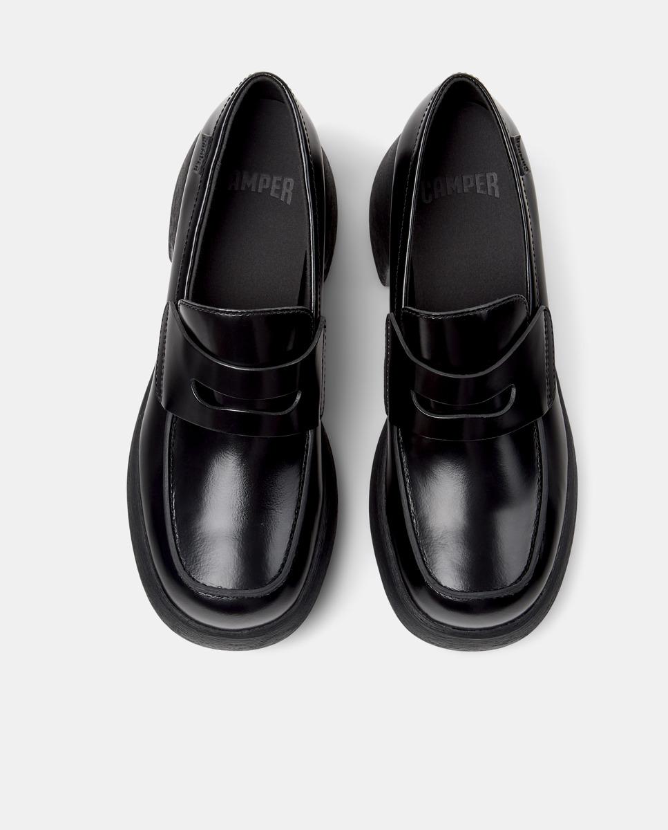 Mocassins Thelma Ii com Salto Bloco Preto-2