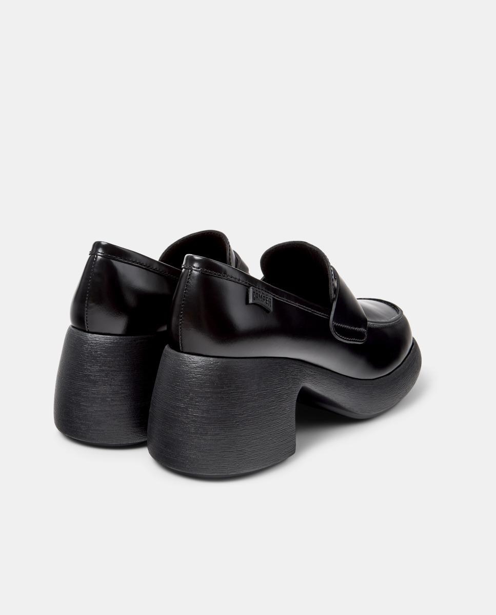 Mocassins Thelma Ii com Salto Bloco Preto-3
