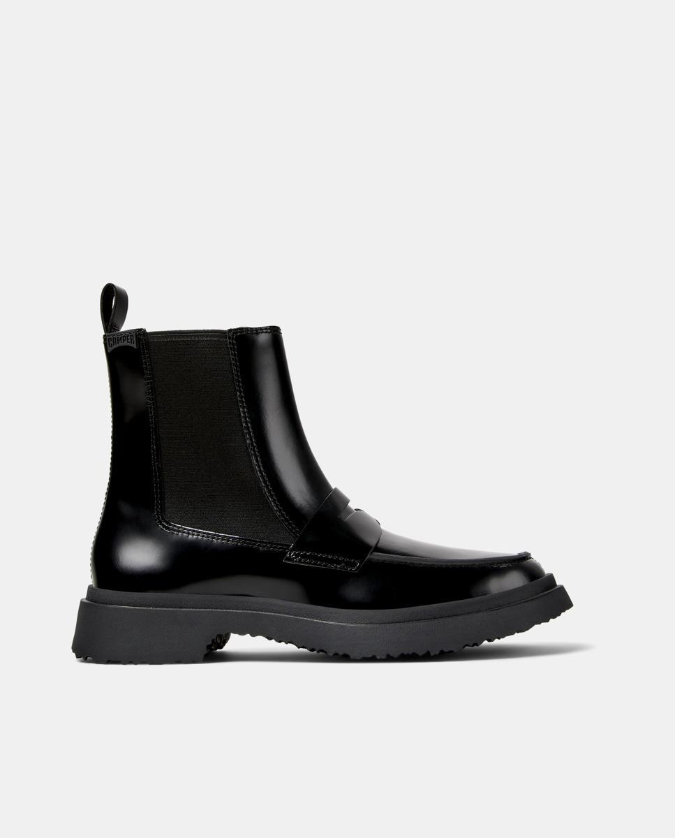 Botins de Pele Walden Preto-1