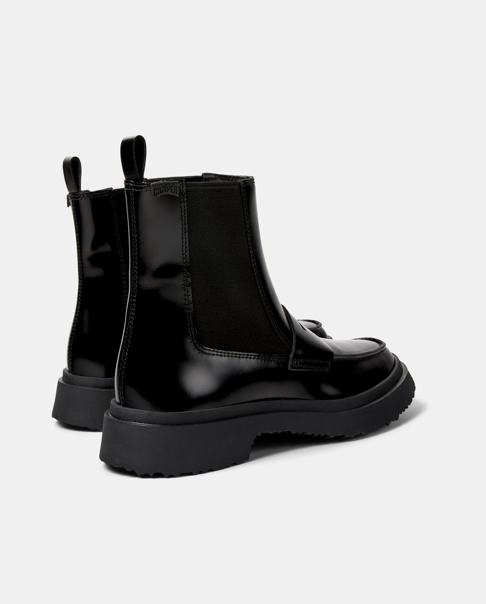 Botins de Pele Walden Preto-3