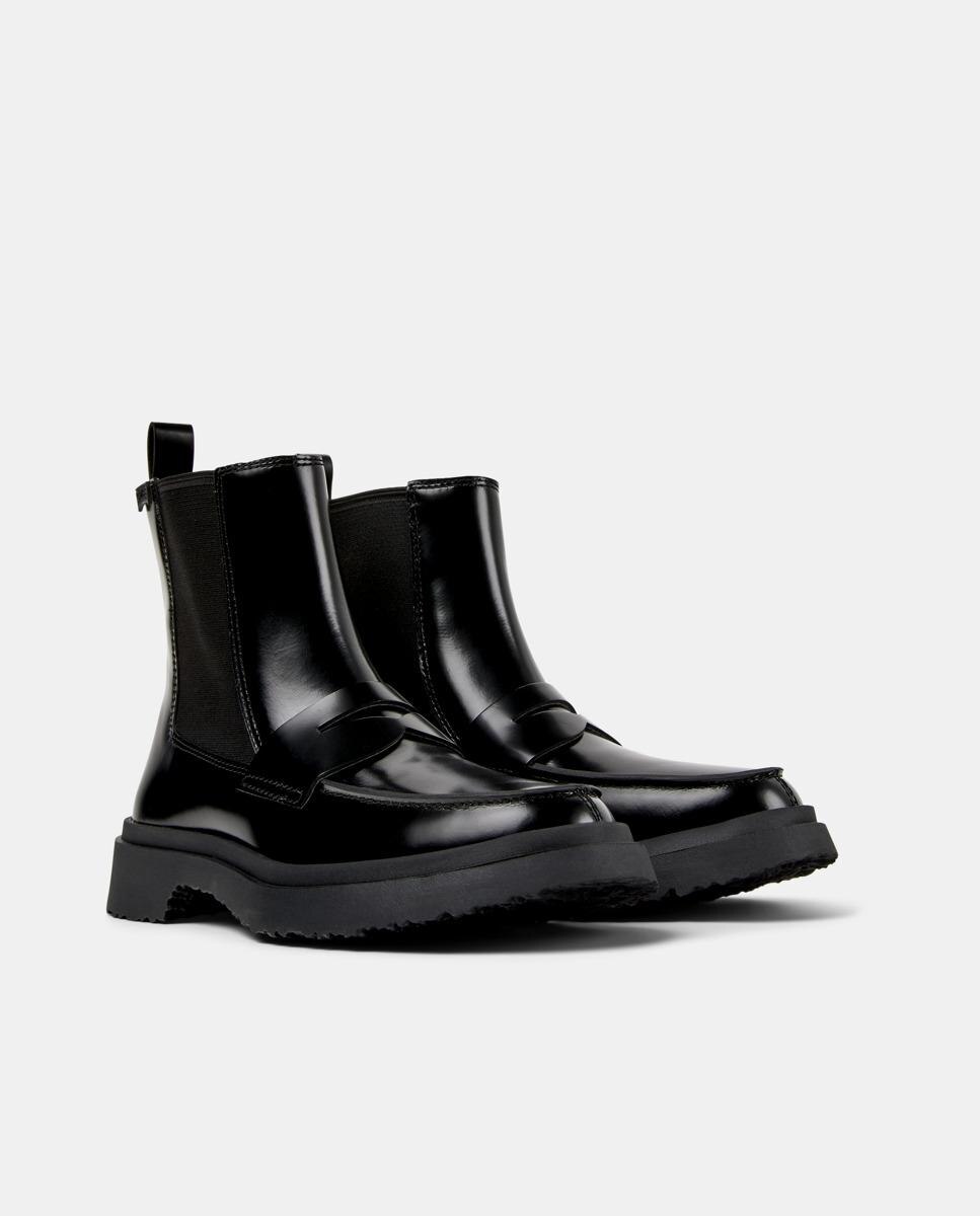 Botins de Pele Walden Preto-5