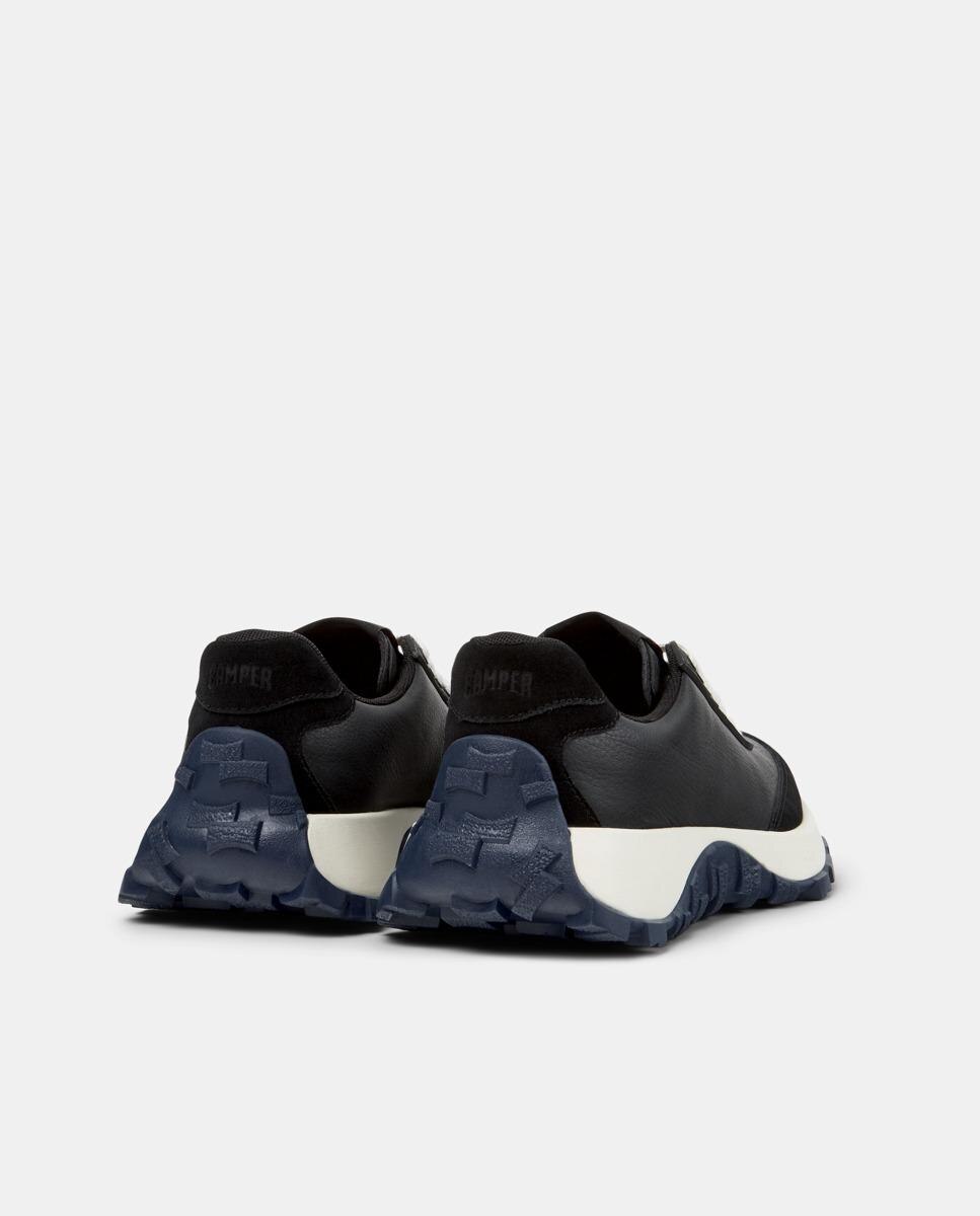 Sapatilhas de Pele Drift Trail com Atacadores Preto-3