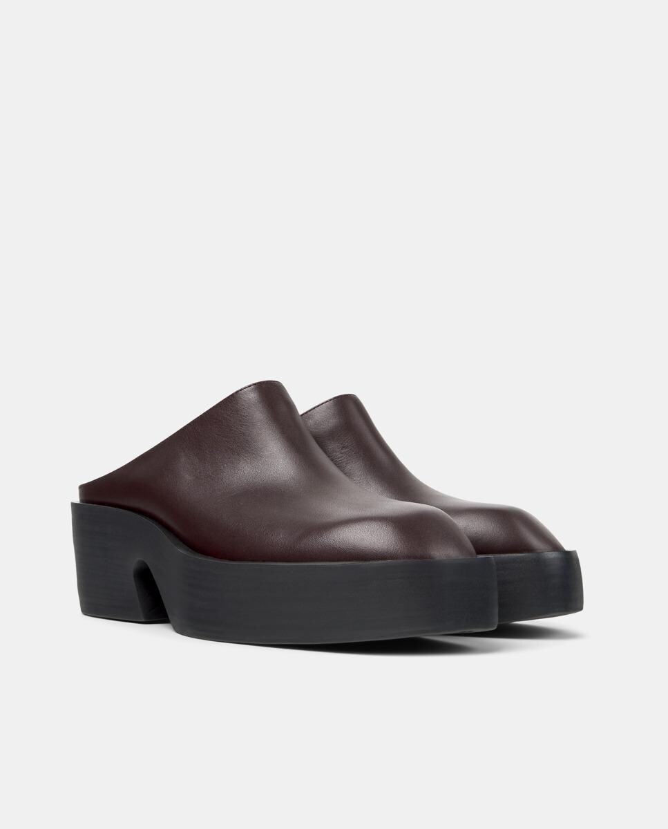 Mules Billie com Tacão Bordeaux-5