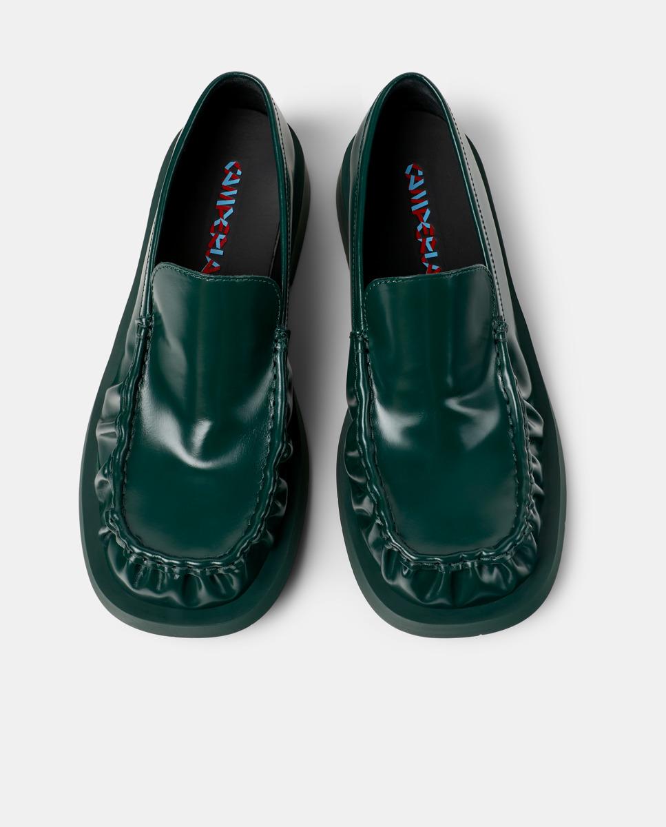 Mocassins 1978 de Pele Verde-escuro-2