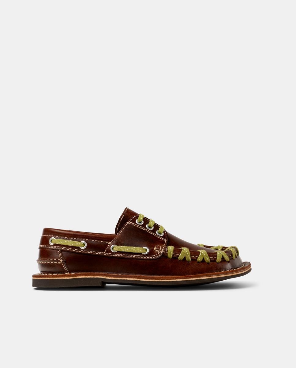 Mocassins Eki de Pele Castanho-1