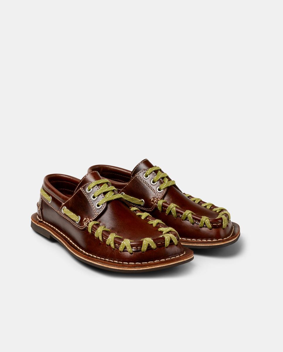 Mocassins Eki de Pele Castanho-5