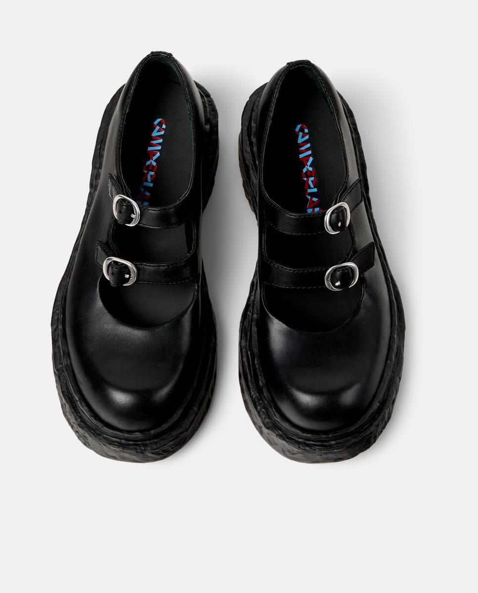 Mocassins Vamonos de Pele Preto-2