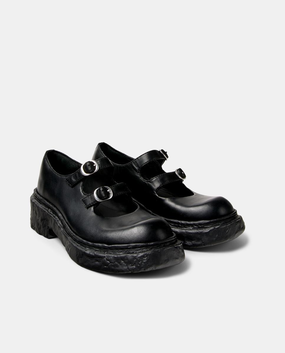 Mocassins Vamonos de Pele Preto-5