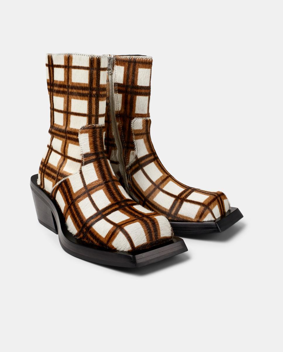 Botins Unissexo Quetal de Pele Branco-5