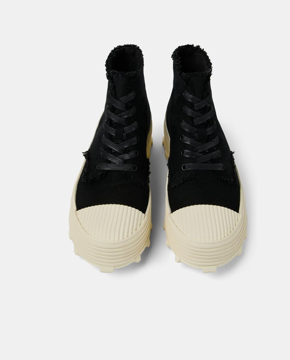 Botins Unissexo Traktori com Atacadores Preto-2
