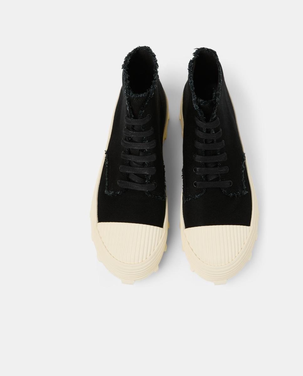 Botins Unissexo Traktori com Atacadores Preto-4