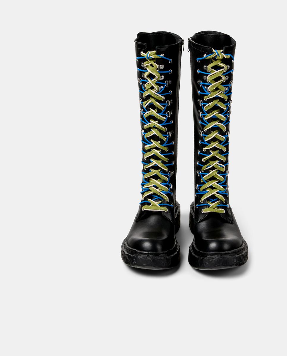 Botas Altas Vamonos de Pele Preto-2