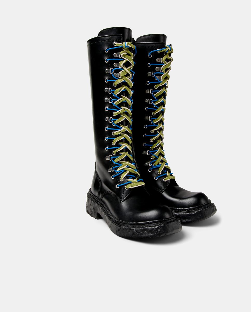 Botas Altas Vamonos de Pele Preto-5