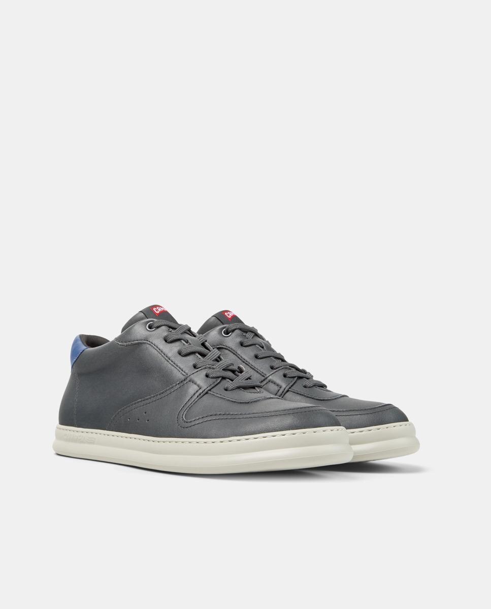 Sapatilhas Desportivas de Pele Runner Four Cinzento-5