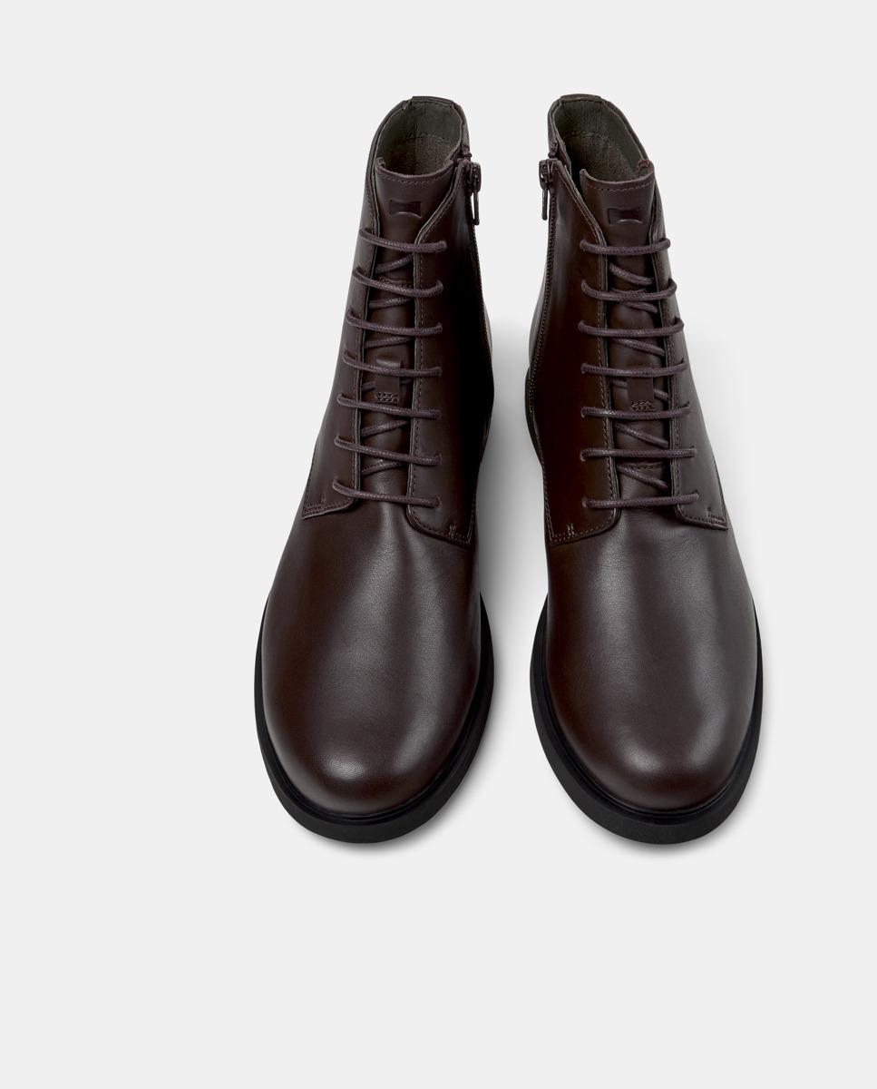 Botas Iman com Cordões Castanho-2