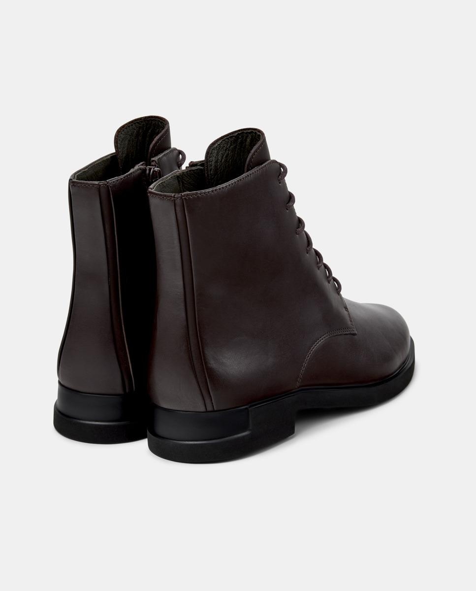 Botas Iman com Cordões Castanho-3