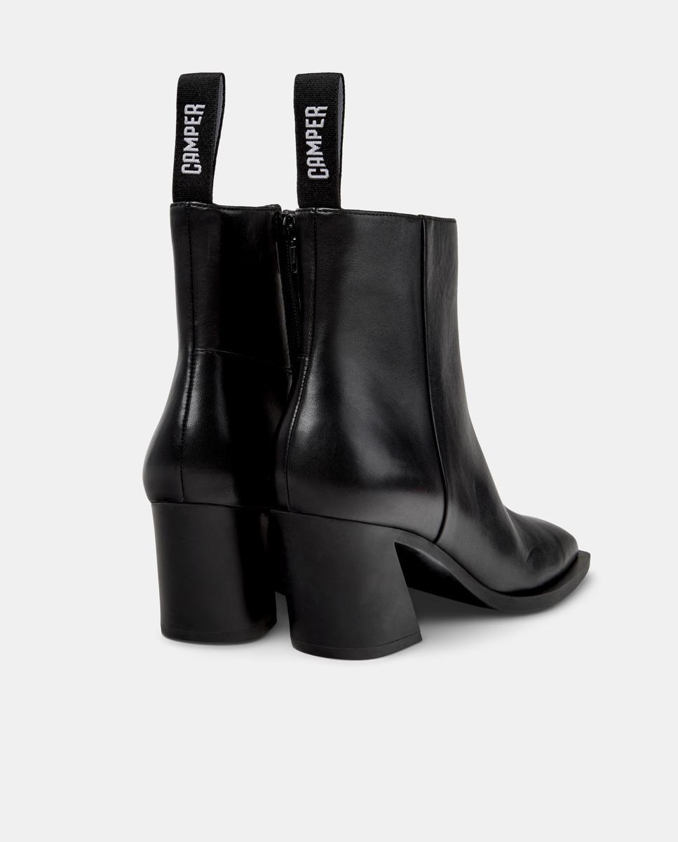 Botins de Pele Karole Preto-3