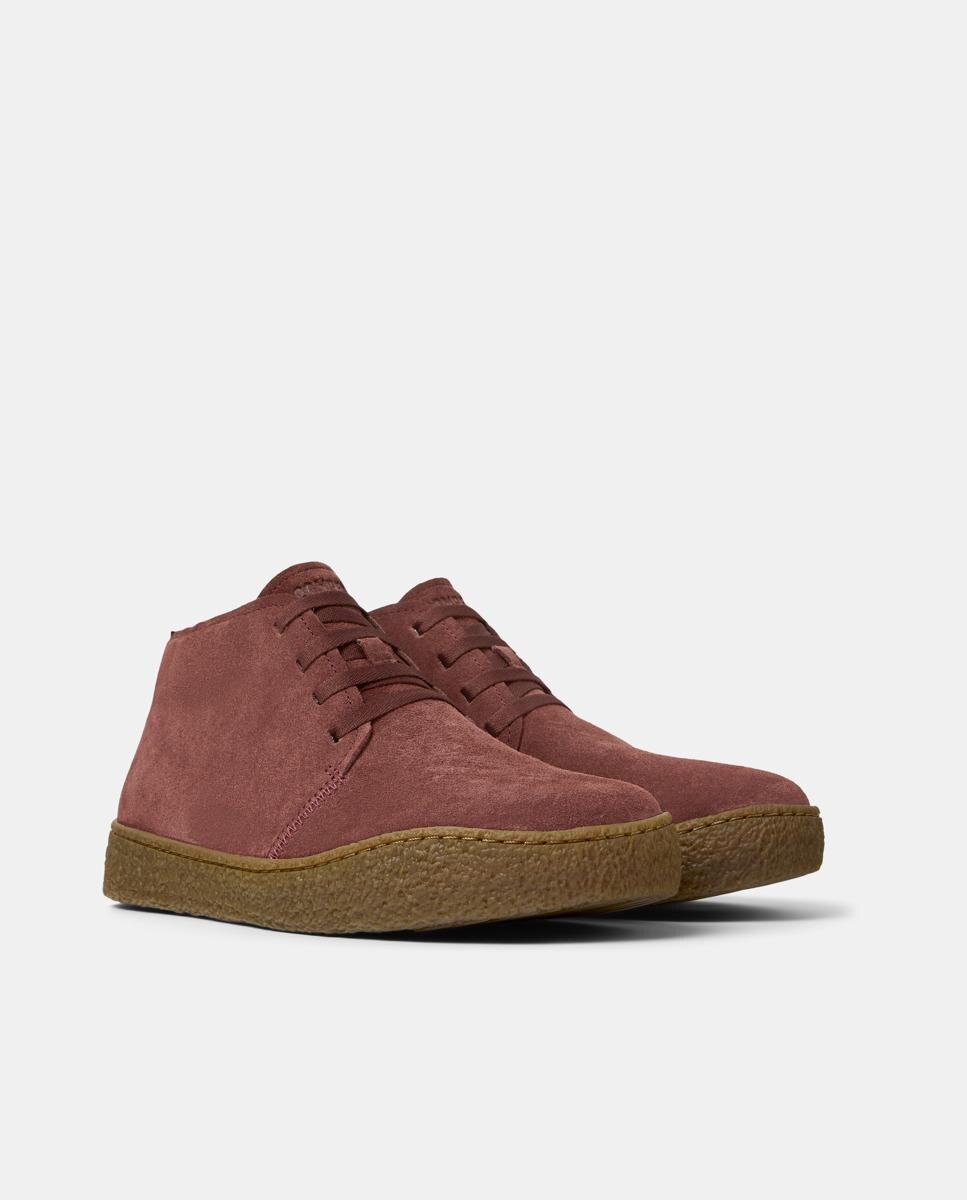 Botins de Pele Peu Terreno com Atacadores Grená-5