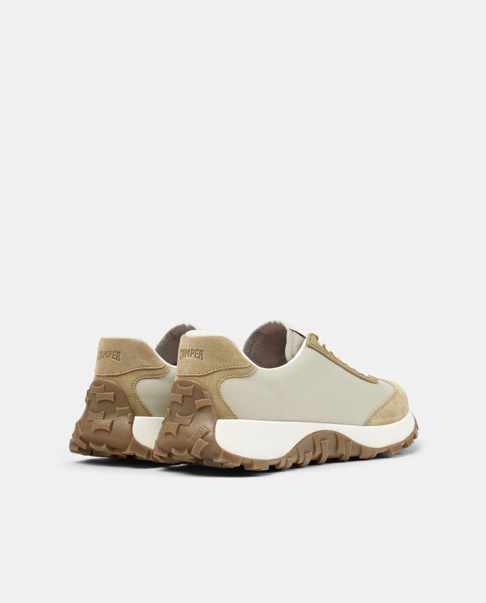Sapatilhas Desportivas de Pele Drift Trail Bege-3