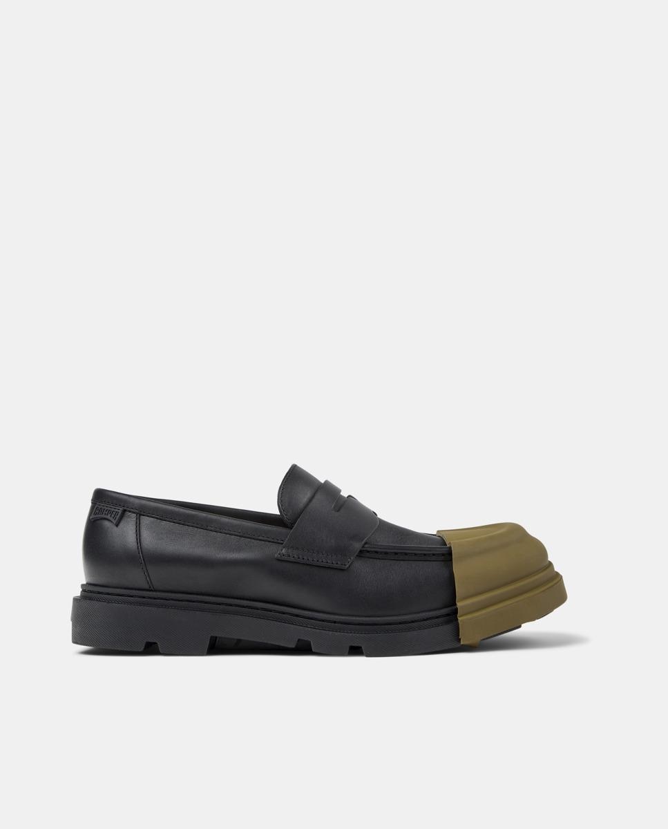 Mocassins de Pele Junction Preto-1
