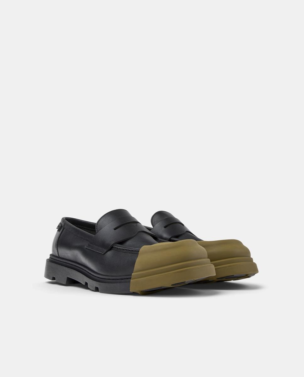 Mocassins de Pele Junction Preto-5