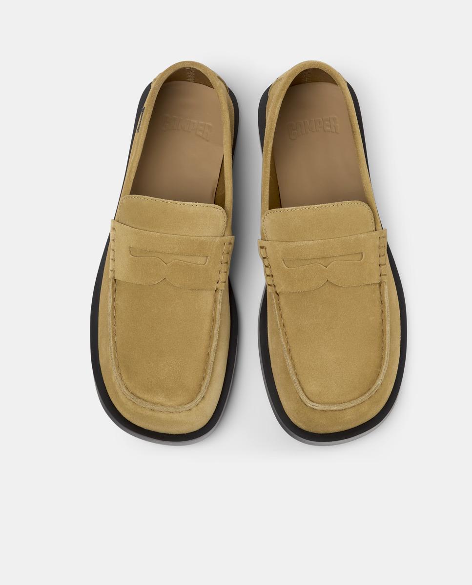 Mocassins de Pele Don Castanho-claro-2