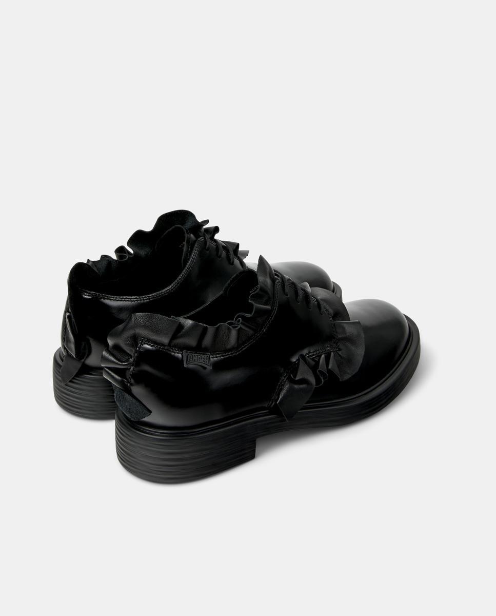 Bluchers de Pele Dean Preto-3