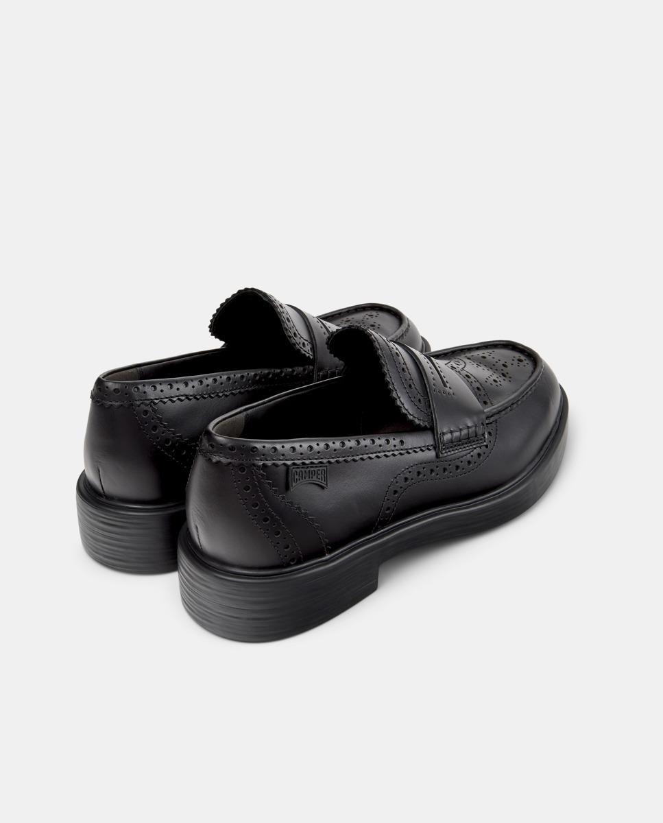 Mocassins de Pele Dean Twins Preto-3