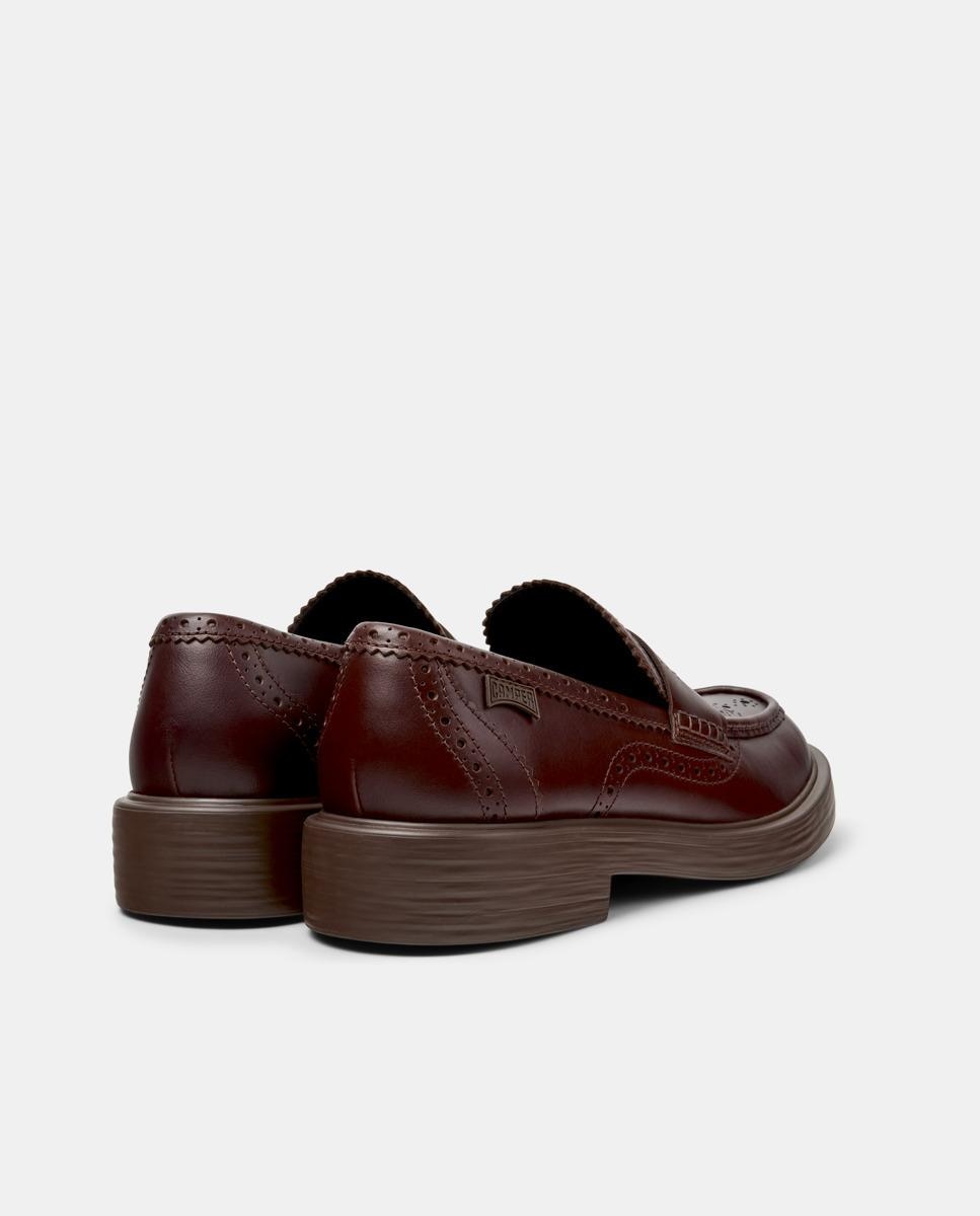 Mocassins de Pele Dean Twins Bordeaux-3
