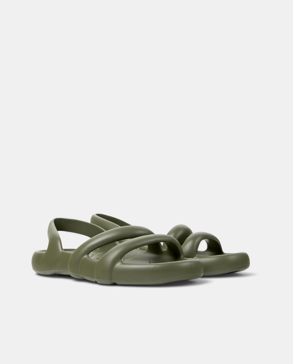 Sandálias Kobarah Flat Verde-militar-5