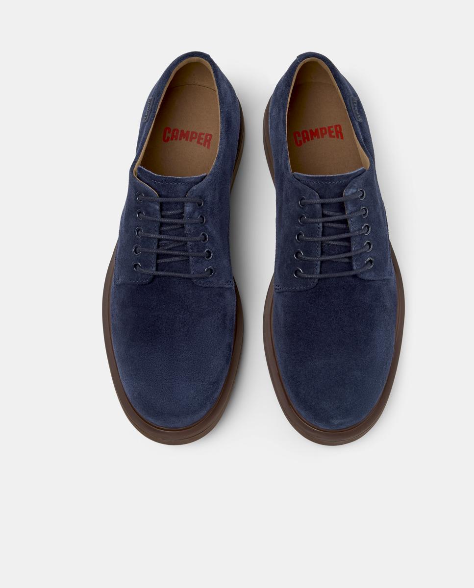 Bluchers de Pele Norman Azul-marinho-2