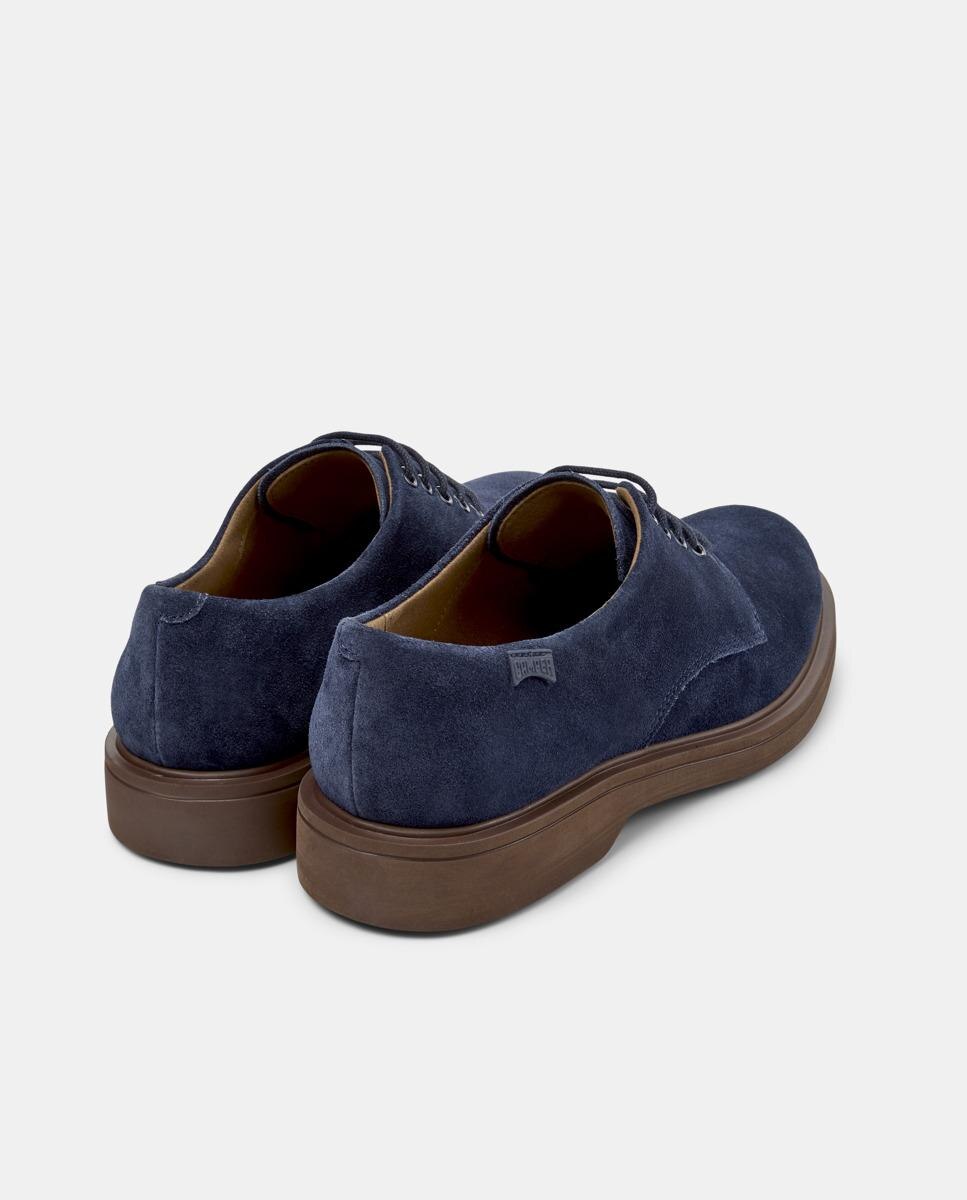 Bluchers de Pele Norman Azul-marinho-3