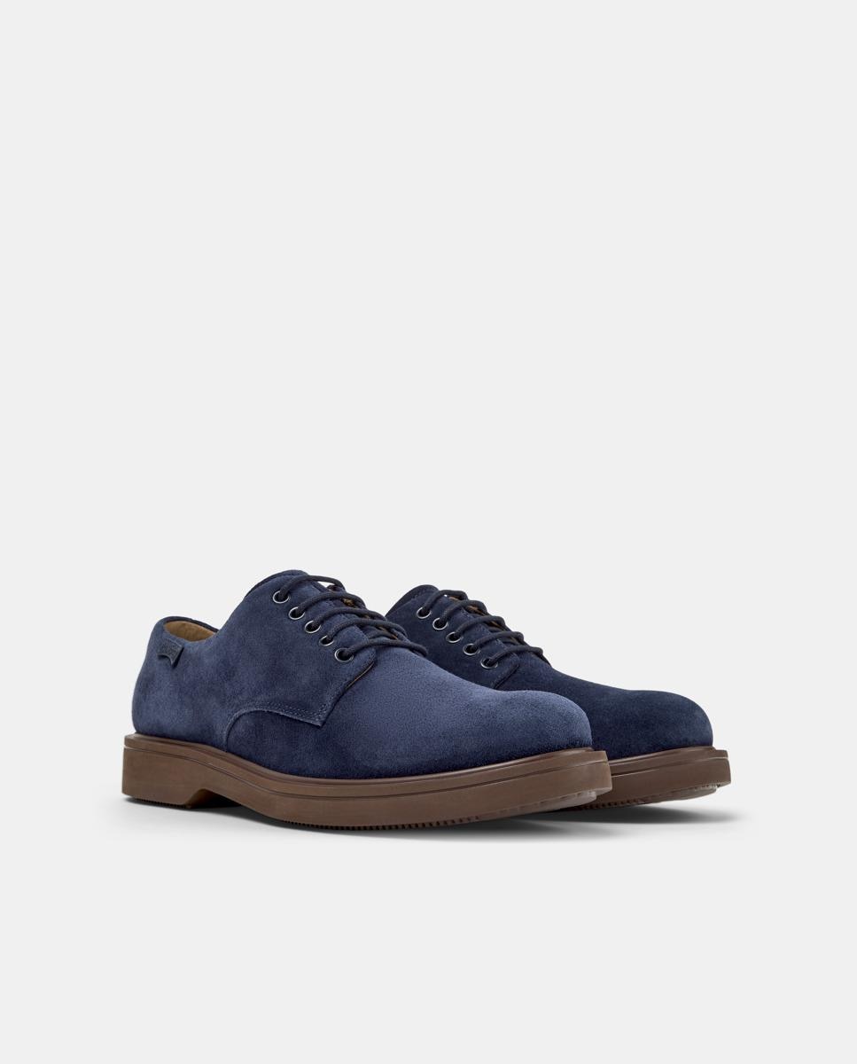 Bluchers de Pele Norman Azul-marinho-5