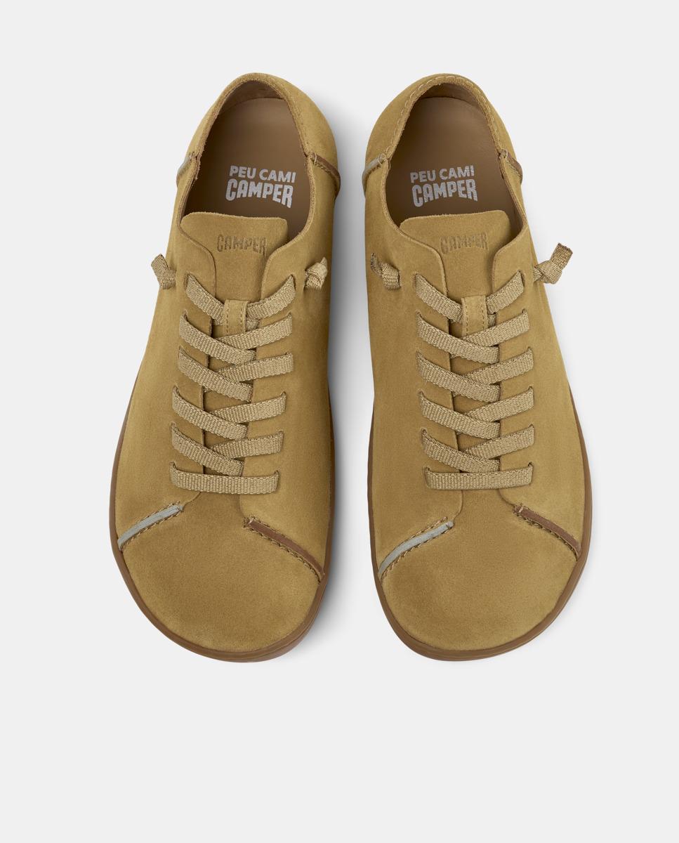 Sapatilhas Formais em Pele G3d Peu Cami Twins Camel-2