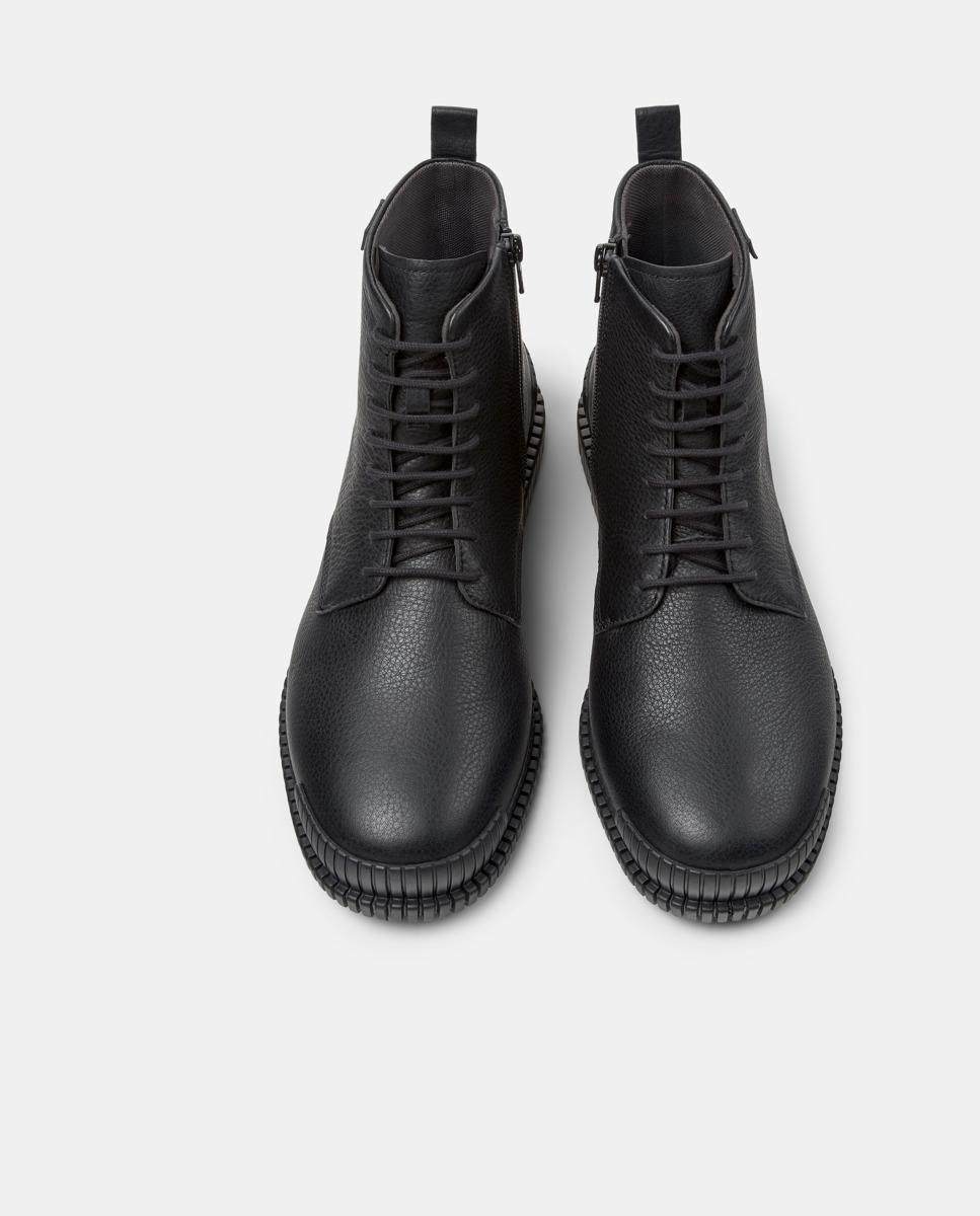 Botins de Pele Pix Preto-2
