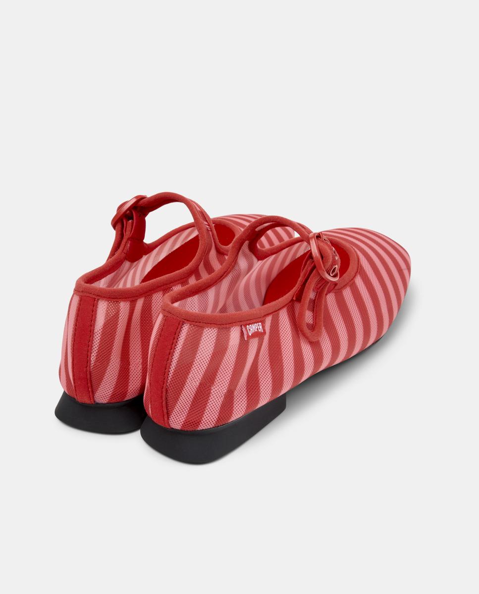 Sabrinas Rasas Casi Myra com Fivela Vermelho-3