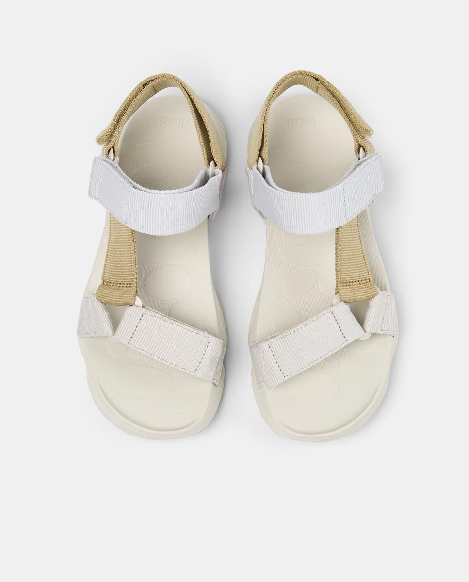Sandálias Rasas Karst Sandal com Velcro Bege / Castanho-2