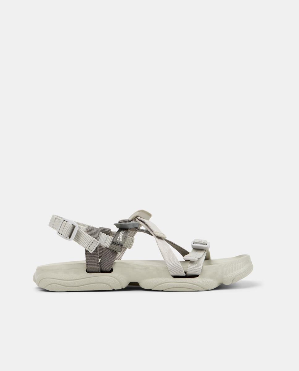 Sandálias Rasas Karst Sandal com Velcro Cinzento-1
