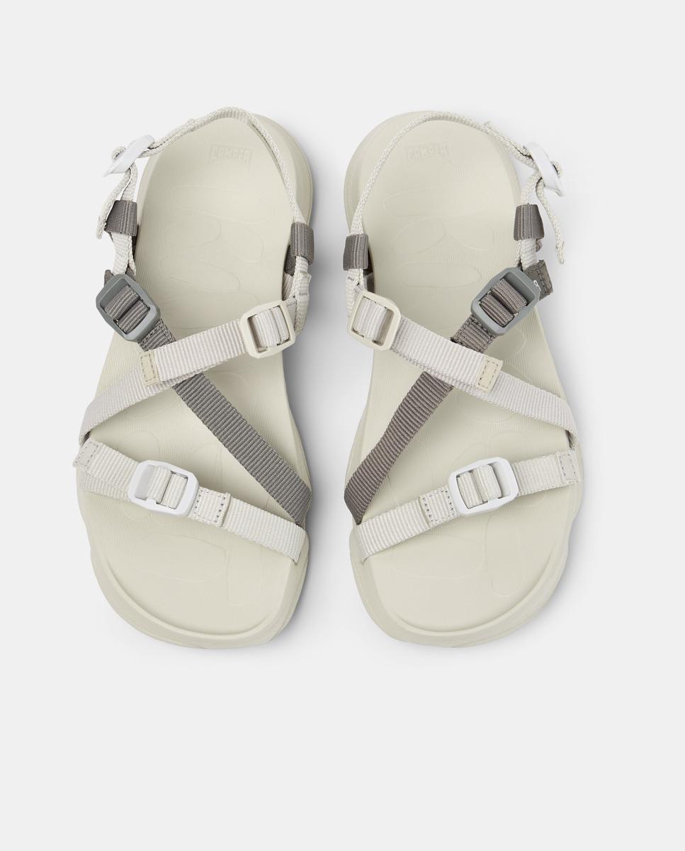Sandálias Rasas Karst Sandal com Velcro Cinzento-2